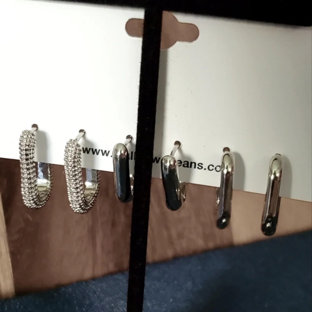 Silver Tone Earrings‎